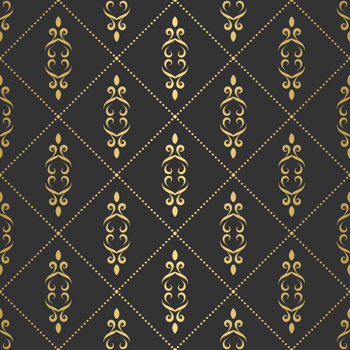 Elegant luxury vintage damask abstract floral seamless pattern design