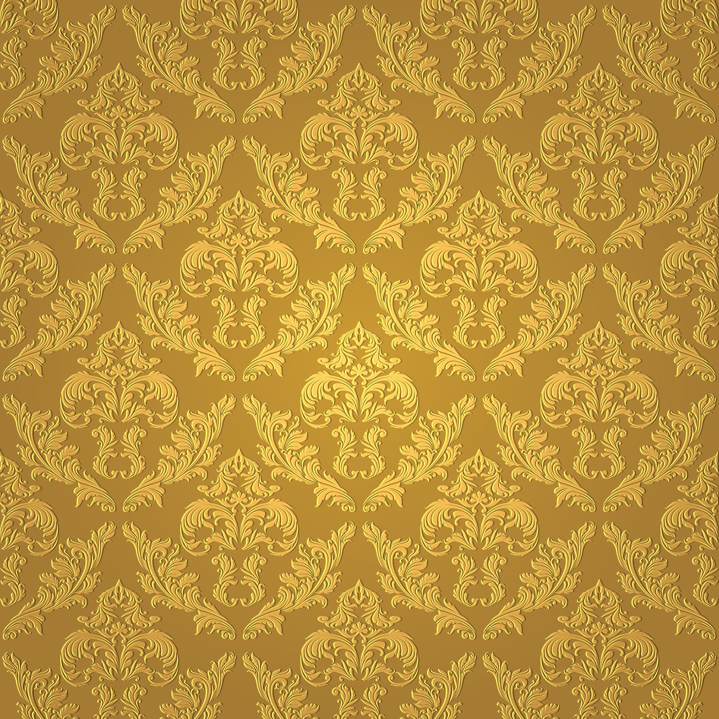 Golden Seamless Damask wallpaper for wall