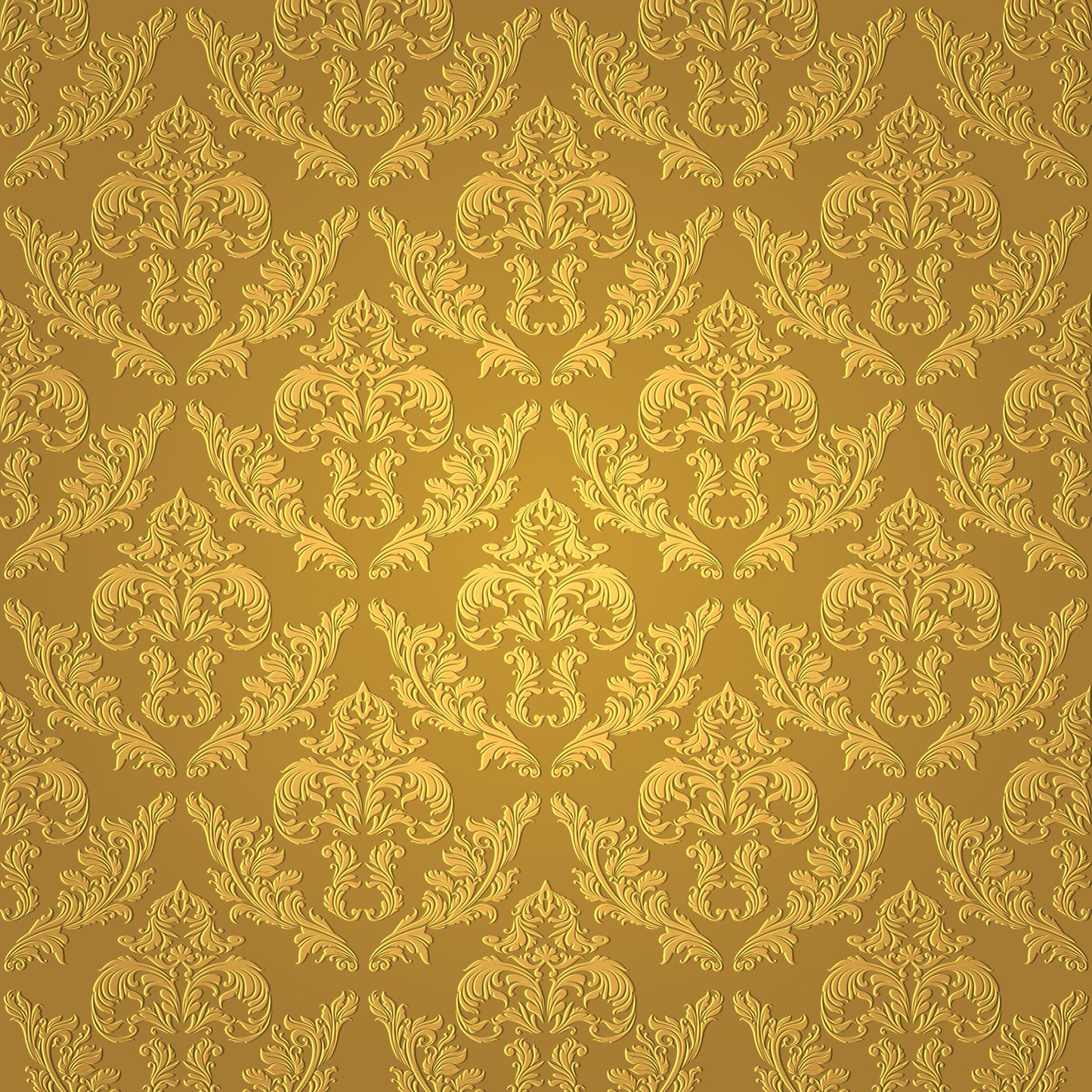 Golden Seamless Damask wallpaper for wall