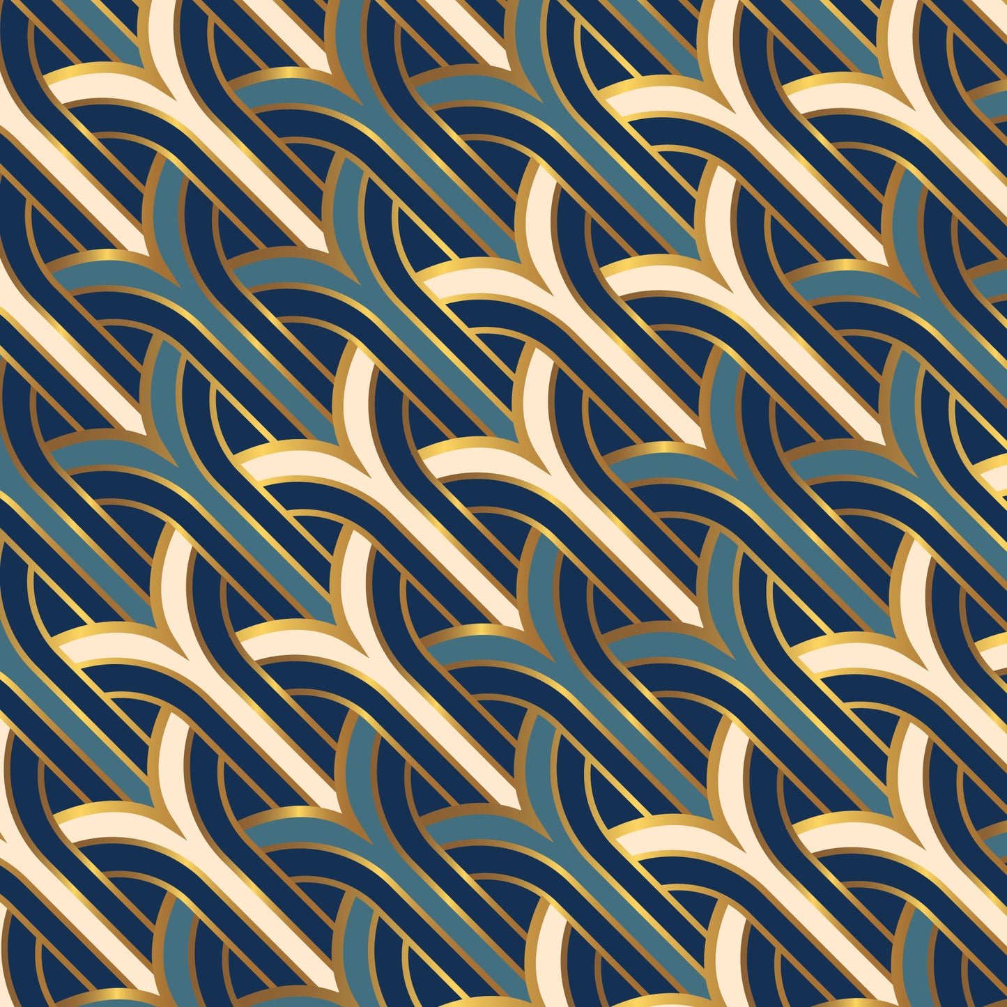 hand drawn retro renew pattern