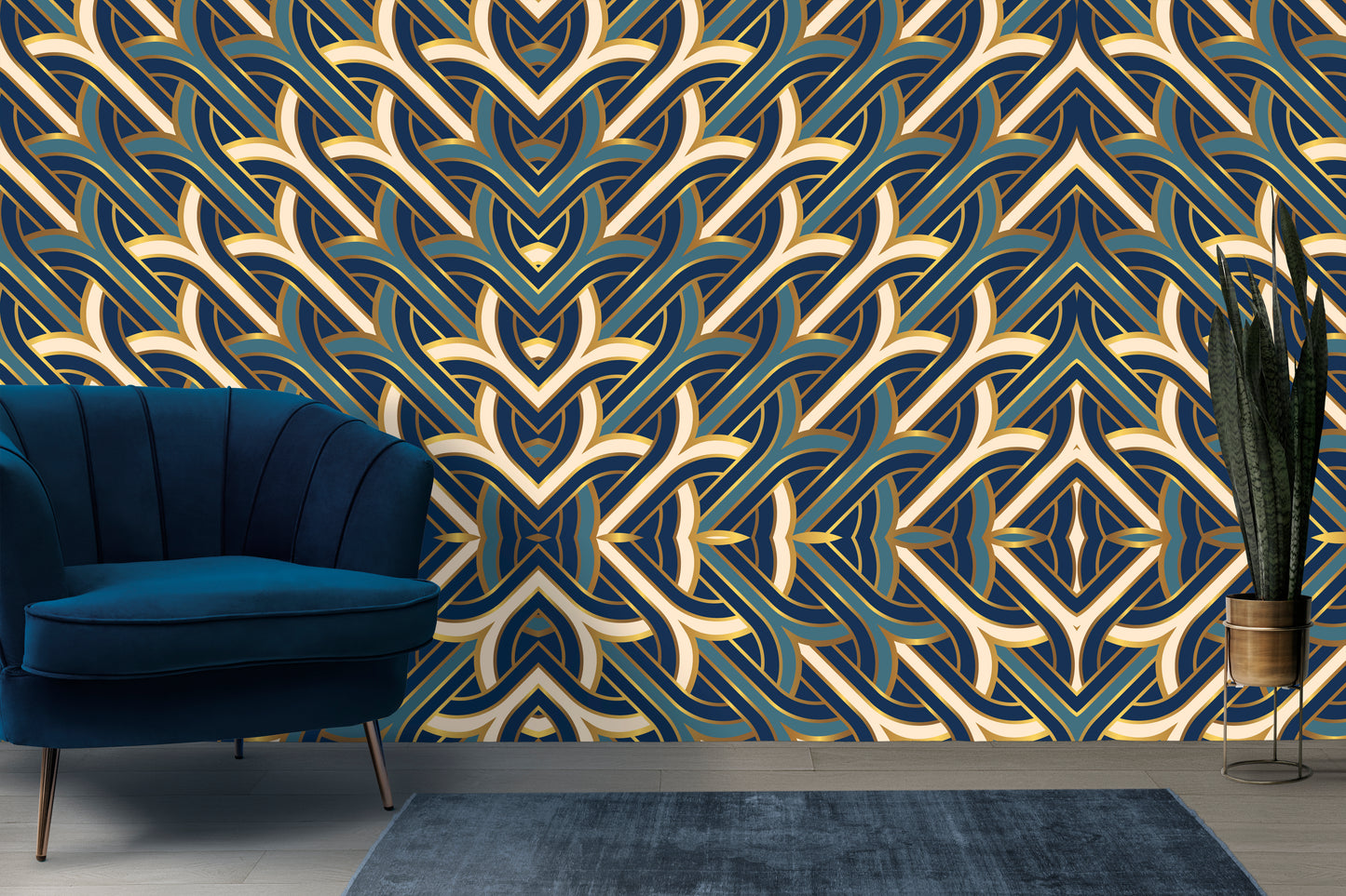 hand drawn retro renew pattern