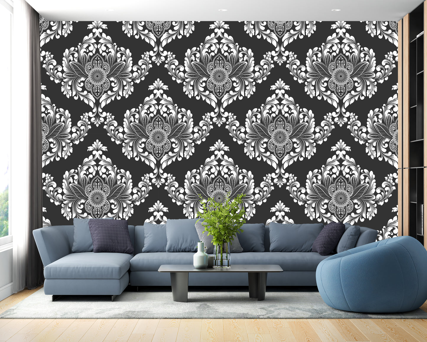 damask seamless pattern design