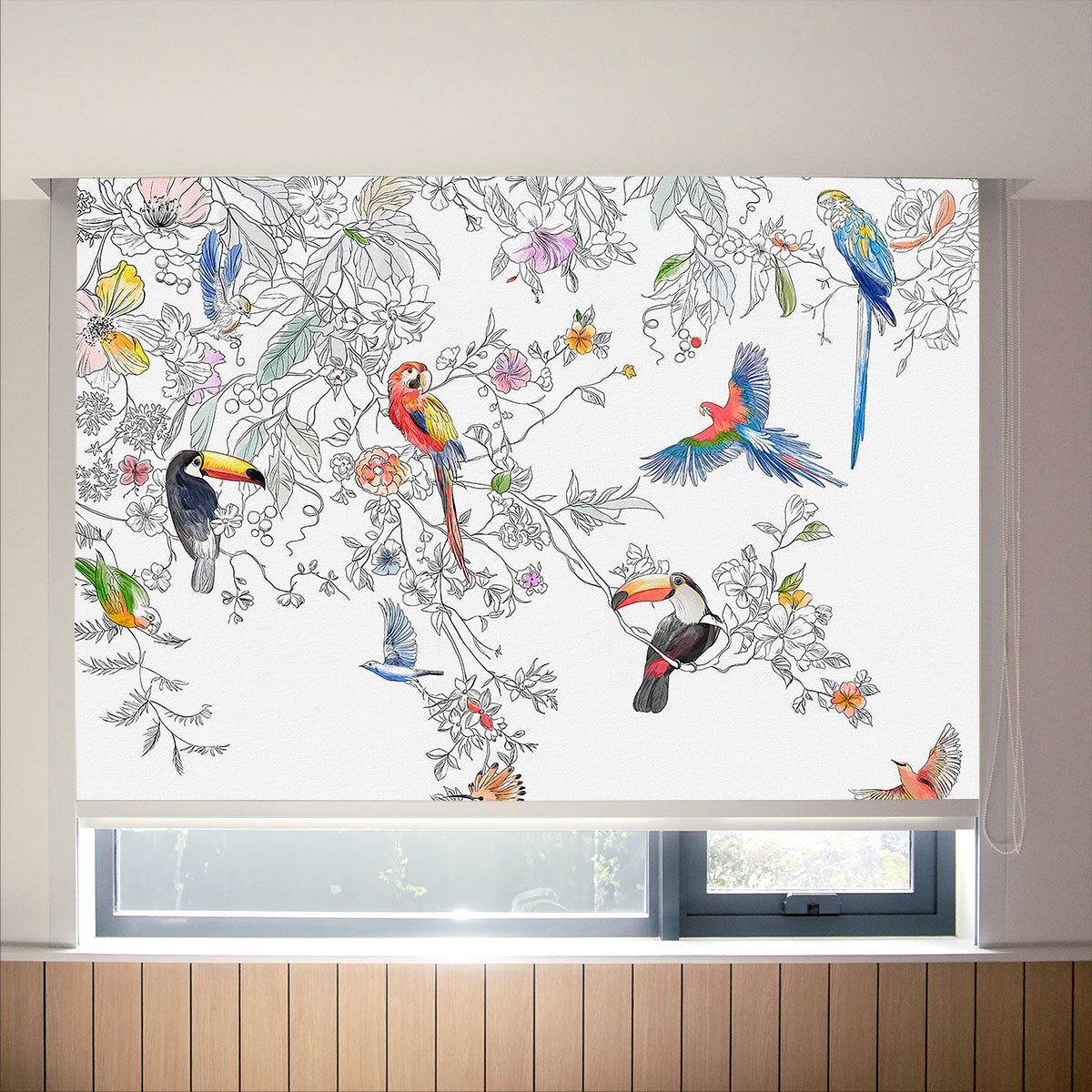 Window Blind Birds 1