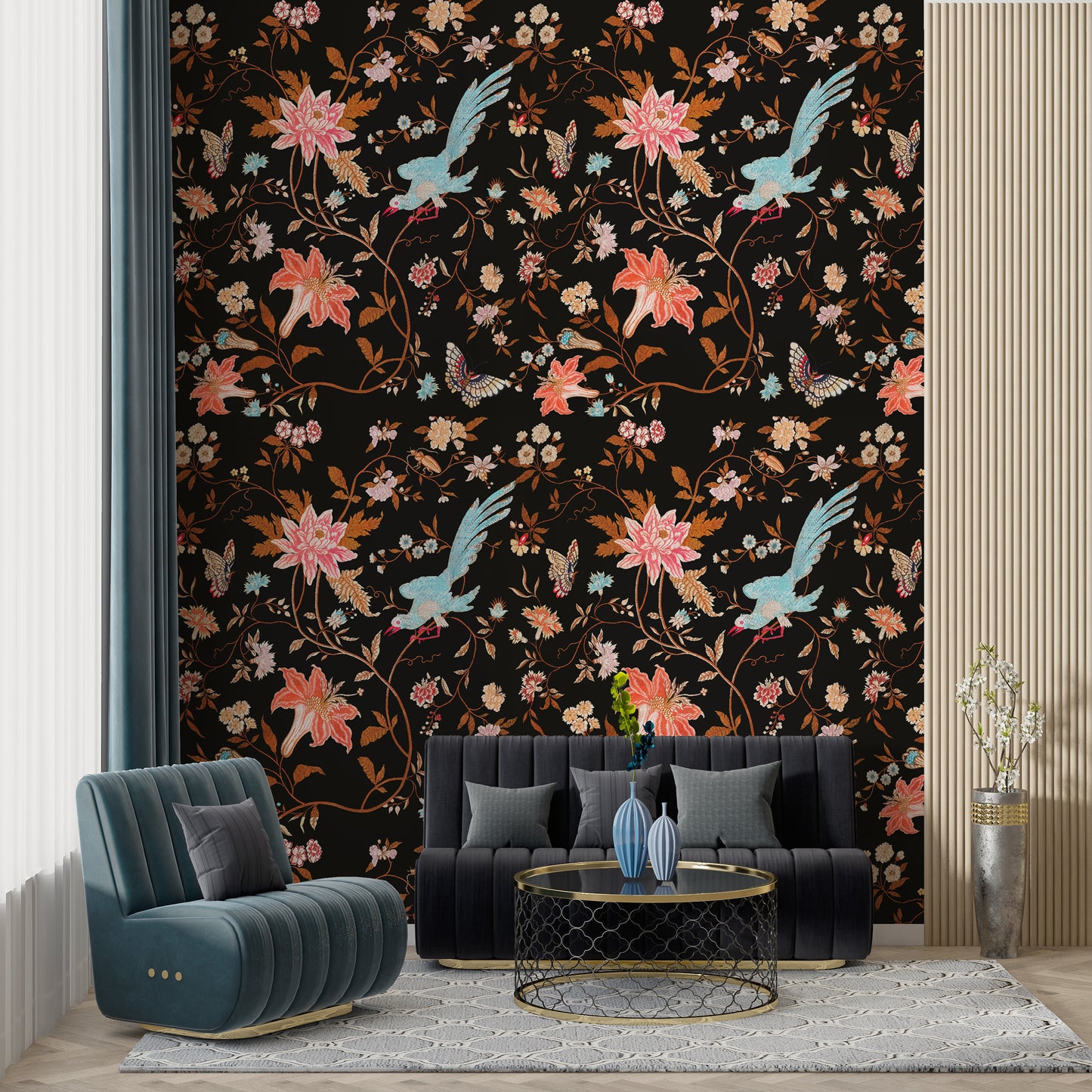 blooming flowers pattern