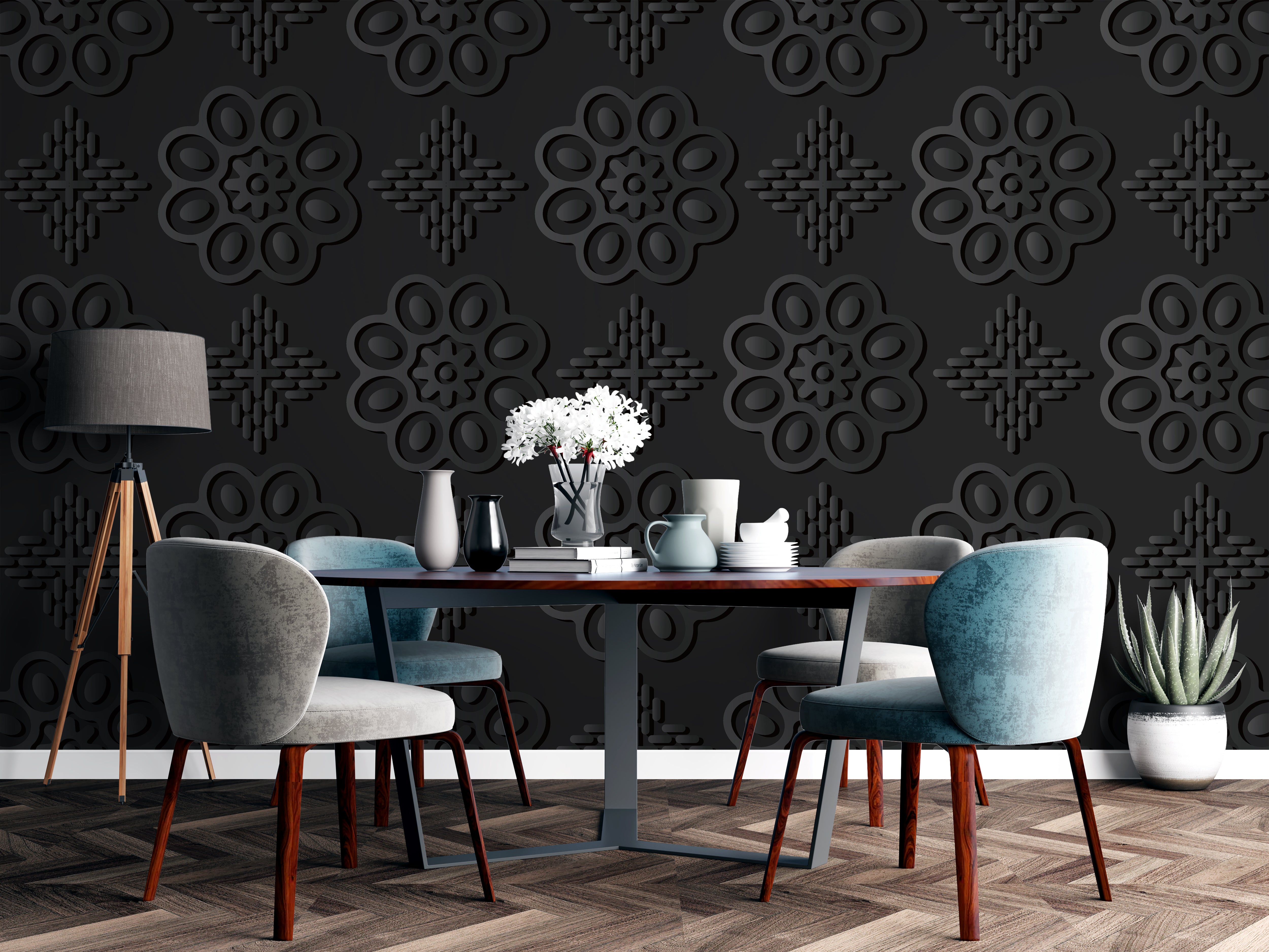 dining room wallpaper ,3d wallpaper for dining room ,wallpaper design ...