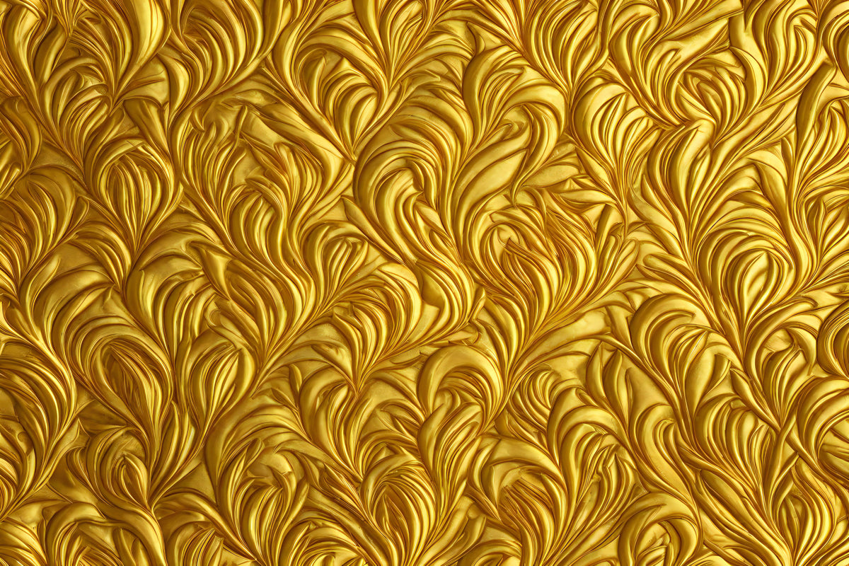 Golden pattern wallpaper for wall – Wallpaper Printing