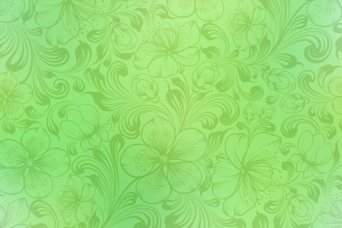 Photo seamless floral pattern with flowers and leaves