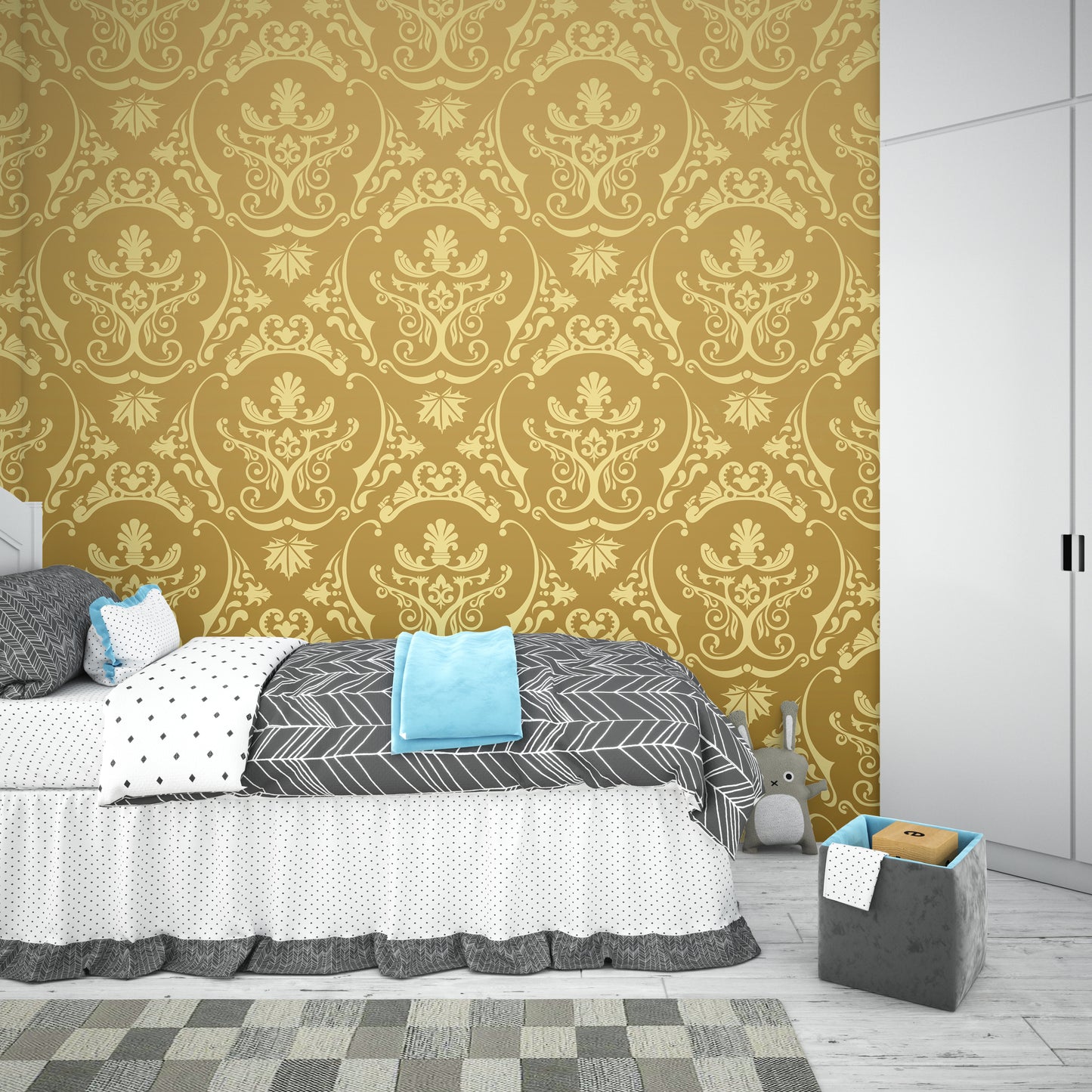 Seamless classic retro gold wallpaper pattern wallpaper for wall