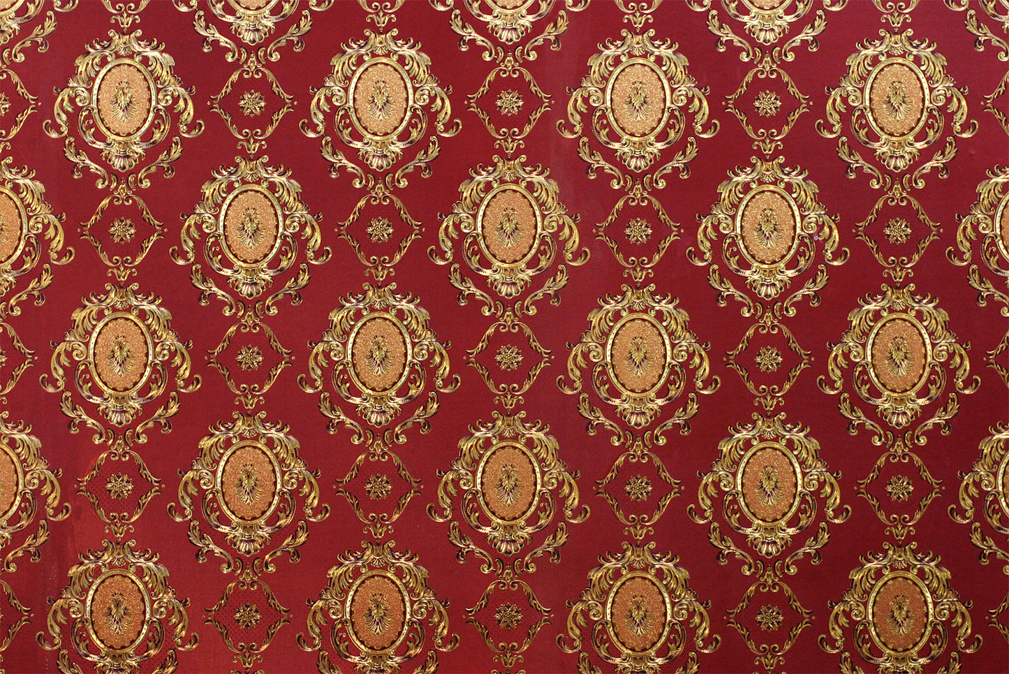 Red floral wallpaper for wall