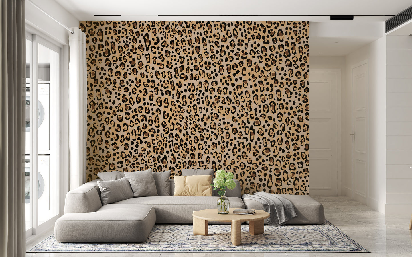 seamless jaguar leopard cheetah panther skin pattern animal background with small spots