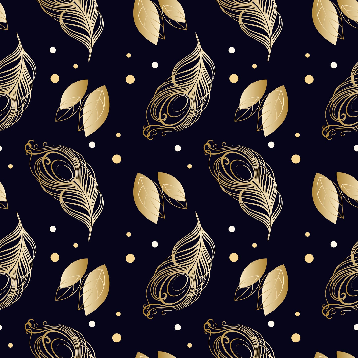 seamless-pattern-golden-peacock-feathers-leaves-black-wallpaper-wallpaper-textile