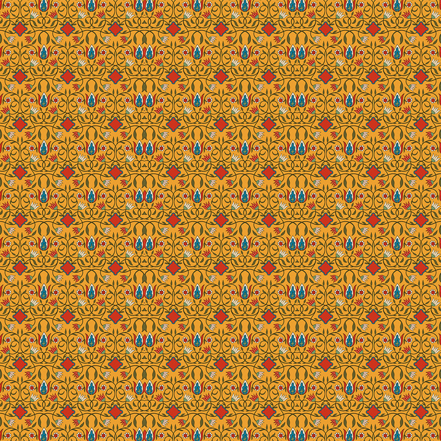hand drawn Persian carpet pattern