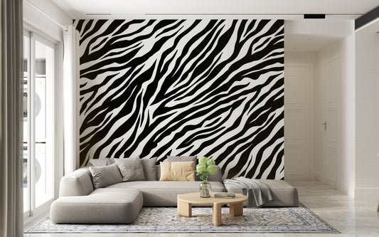 zebraseamless pattern black white zebra stripes vector zoo fabric animal skin material